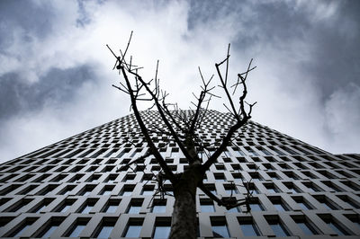 Low angle view of roof and building against sky