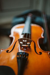 Close-up of violin