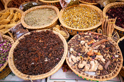 Close-up of food for sale at market stall