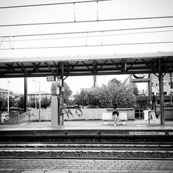 Railroad station platform