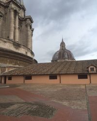 Low angle view of church against sky