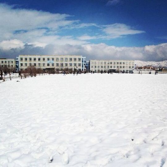 snow, winter, cold temperature, season, weather, built structure, sky, architecture, building exterior, covering, landscape, white color, cloud - sky, nature, incidental people, cloud, covered, house, scenics, frozen