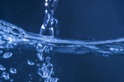 Close-up of ice crystals against blurred background