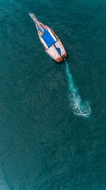 Fishermen's dhow in stone town, zanzibar