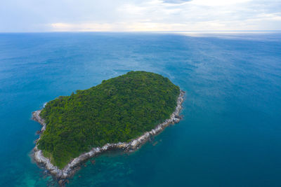 Aerial island view of ko man, thailand