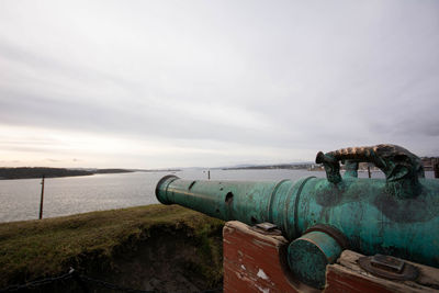 Old cannon on the fortress hill