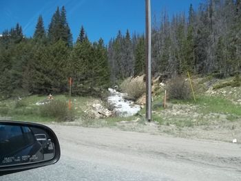 Road passing through country road