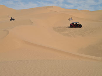 Scenic view of desert against sky