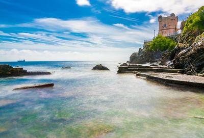 Scenic view of sea against sky