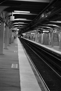 View of railroad station platform