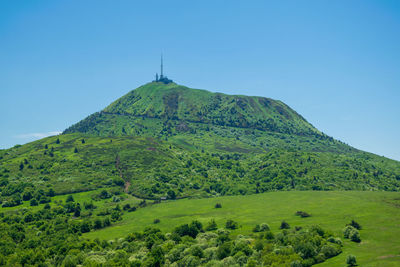 View of the puy de dôme volcano