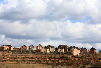 Houses against sky