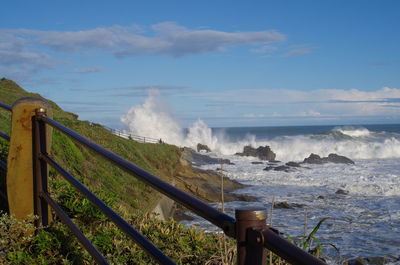 Scenic view of sea against sky