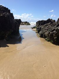 Scenic view of sea against sky