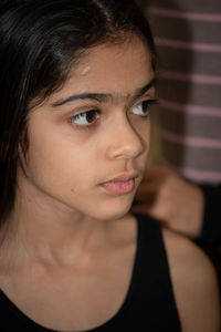 Close-up of young woman