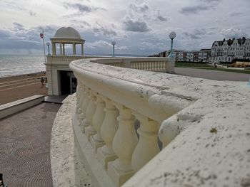 Balustrade in city