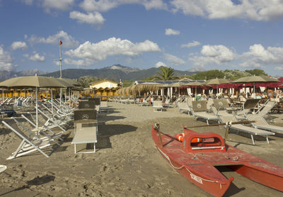 Bathing establishment in marina di massa