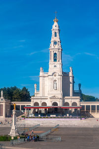 View of historical building against blue sky
