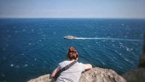 Scenic view of sea against sky