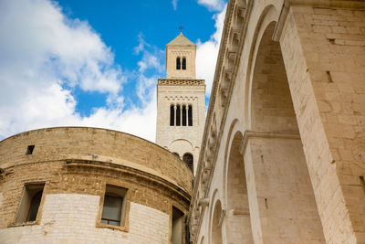 Low angle view of historic building against sky