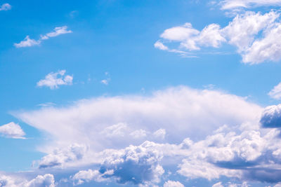 Low angle view of clouds in sky