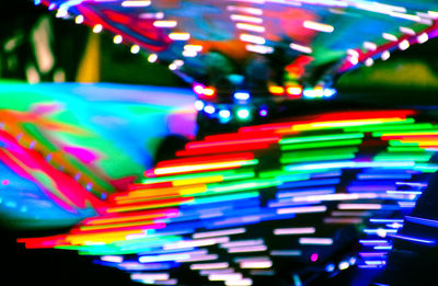 Close-up of colorful lights