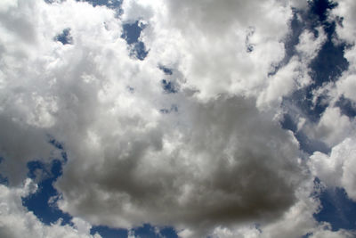 Low angle view of clouds in sky