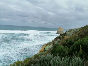 Scenic view of sea against sky