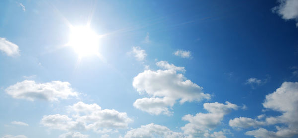 Low angle view of cloudy sky