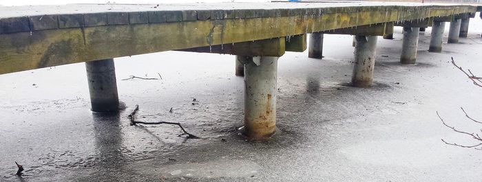 Close-up of water drops on rainy day