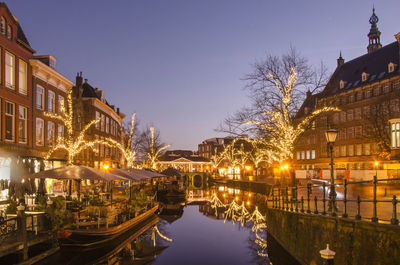 Leiden canal on a december night