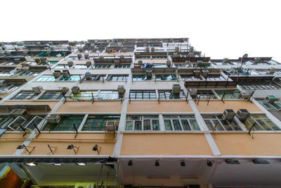 Low angle view of buildings in city