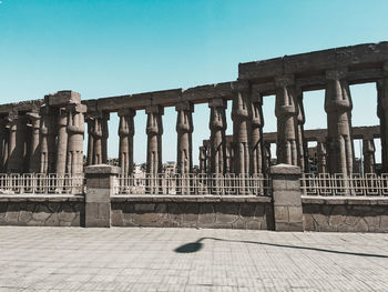 View of historical building against clear sky