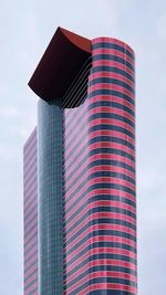 Low angle view of modern building against sky