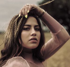 Portrait of beautiful young woman