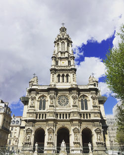 Low angle view of historic building against sky