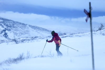 Person skiing