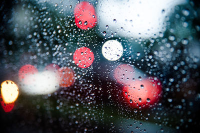 Raindrops on glass window