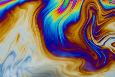 Full frame shot of multi colored water