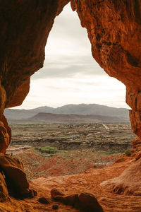 Rock formations at seaside