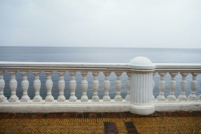 View of sea against clear sky