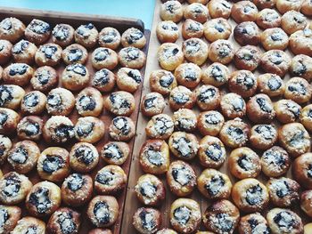 Close-up of pastries