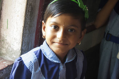 Portrait of smiling boy