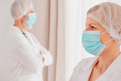 Doctors standing in hospital