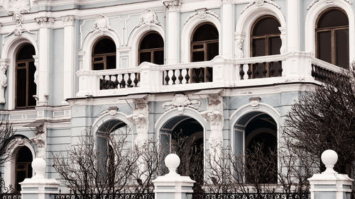 Low angle view of historical building