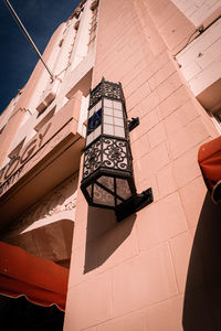 Low angle view of modern building against sky