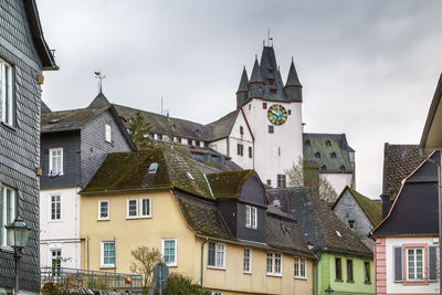 View of diez with castle on the hill, germany