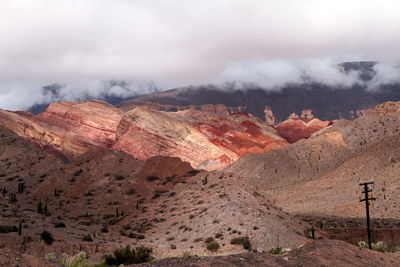 View of mountain range in the background