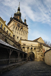 Low angle view of historical building against sky