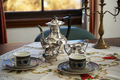 Close-up of tea on table